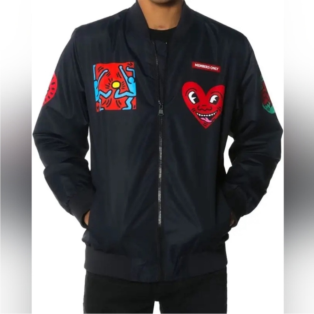 Members Only Keith Haring windbreaker men’s XL